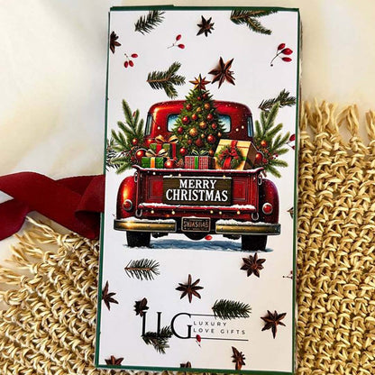 Картичка с Шоколад - Весела Коледа